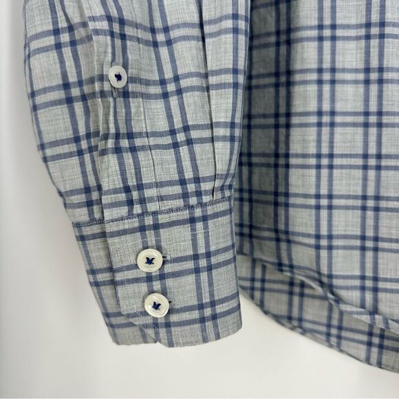 J. HILBURN Men’s Custom Plaid Long Sleeve Button Down Shirt Sz M - Picture 2 of 8
